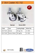 Bánh xe chống tĩnh điện AS-702SE/BE-caster-as-ct-702s-702b-ct-72s-702b